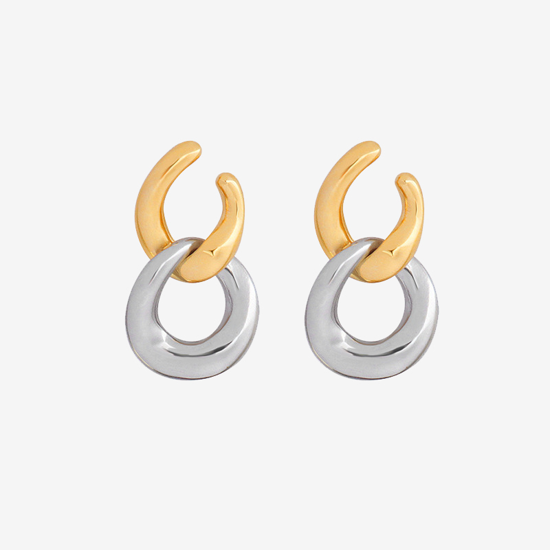 Detachable Double Hoop Earings