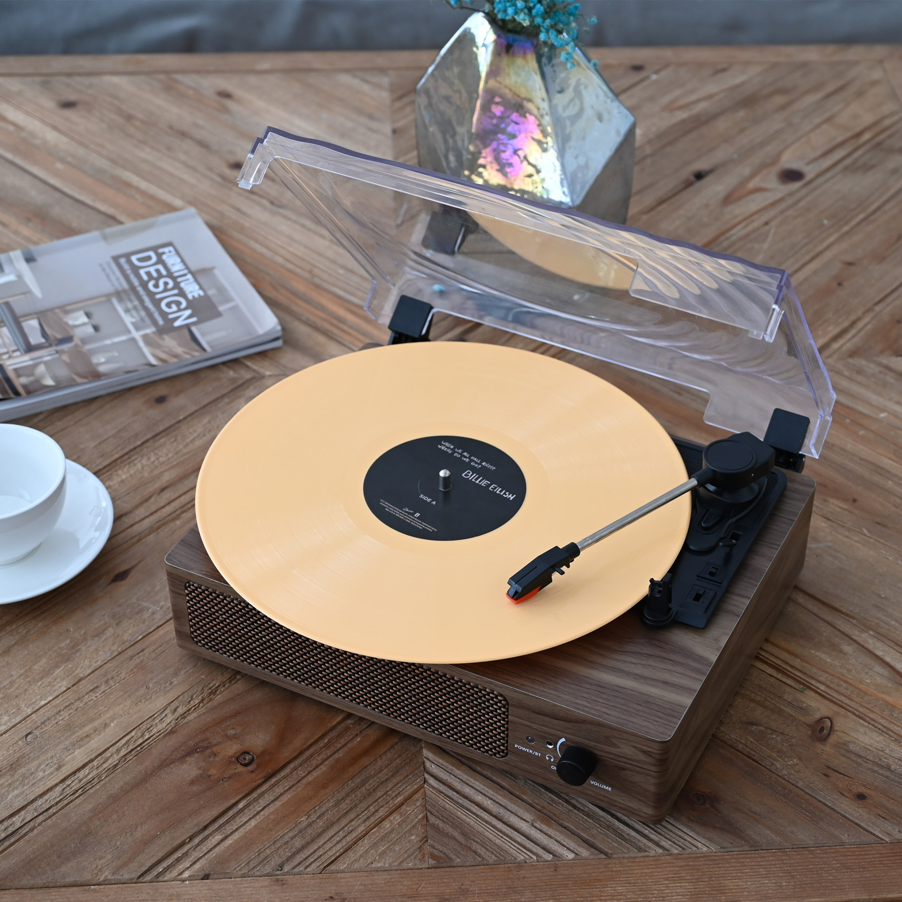 Wireless Turntable,Bluetooth Record Player Retrolife