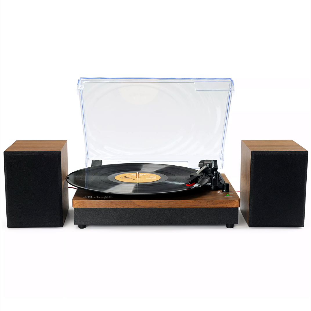 Stereo System Vinyl Record Players With Speakers R612
