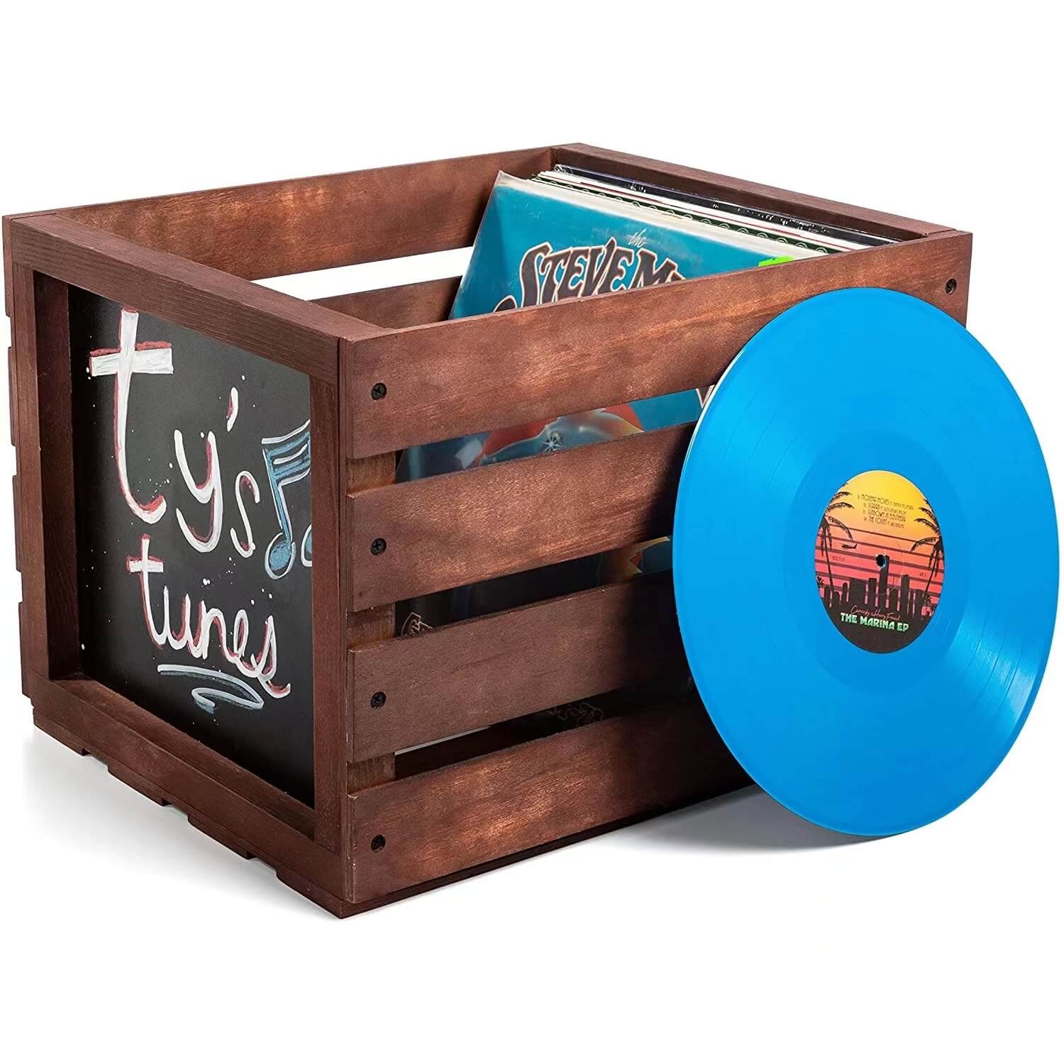 Vinyl Record Storage Create In Classic Wood Color
