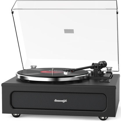Upgraded All-in-One Record Player with High-Fidelity Sound