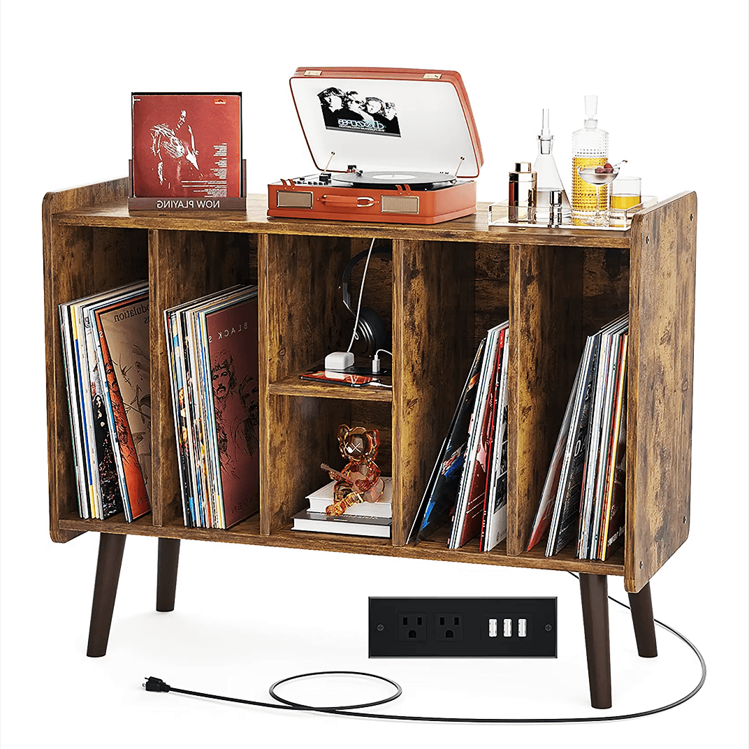 Best Record Player Stand with Record Storage for Sale Retrolife