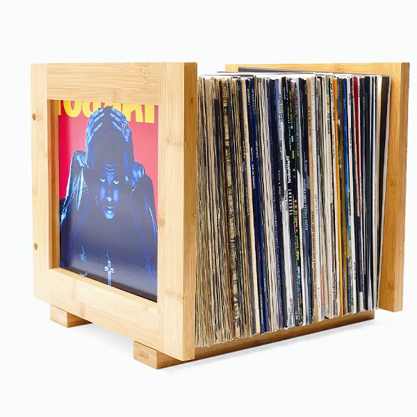 Wooden Vinyl Stand For Record Storage – Retrolife, Inc. All Rights Reserved.