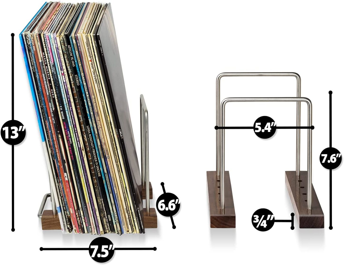 Mini Record Holder Holds 35 LP records