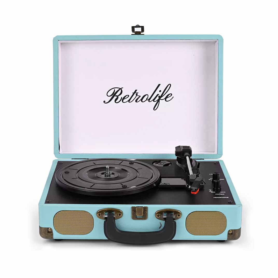 Portable Record Player R609 Blue