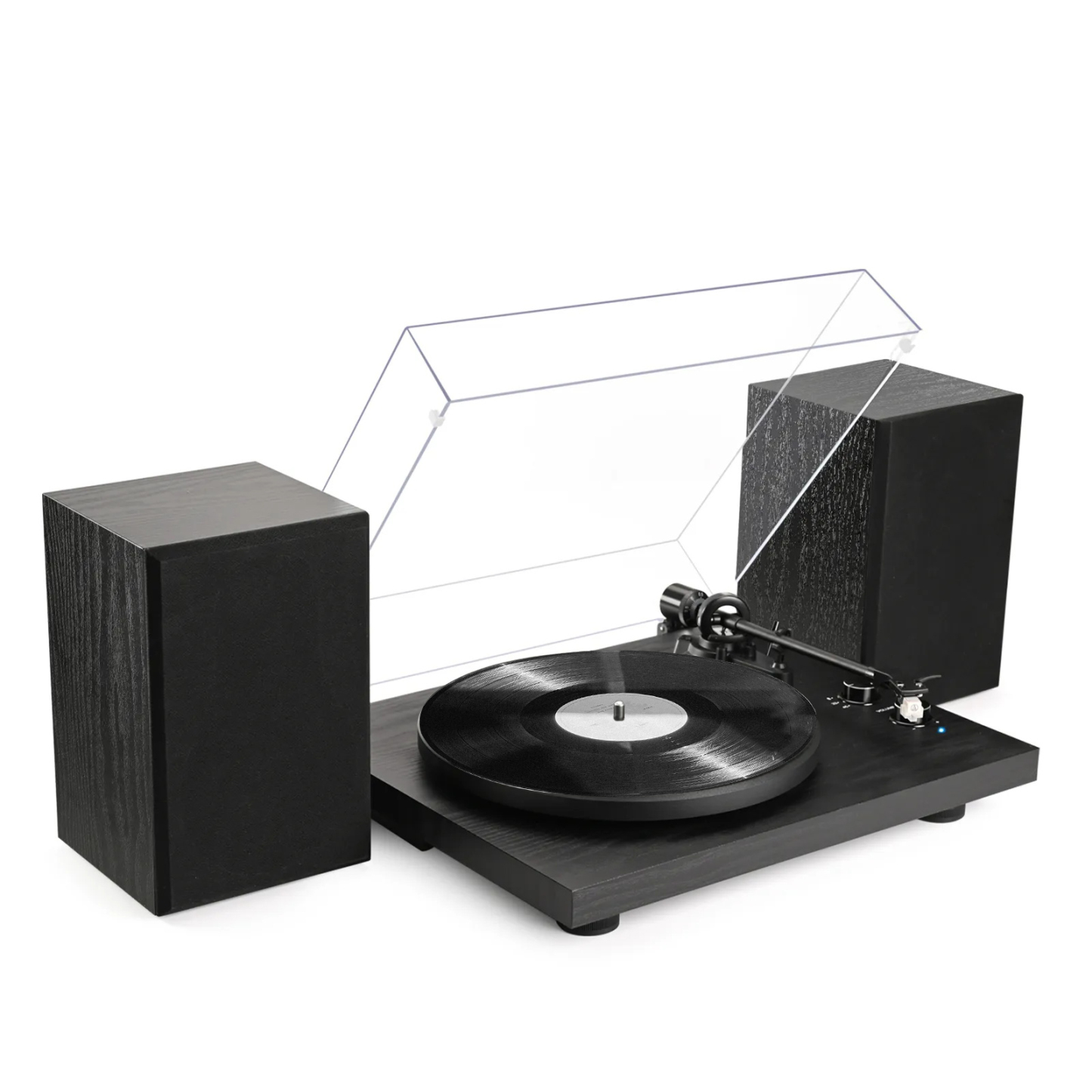 Bluetooth Record Player Stereo System with Magnetic Cartridge SY101