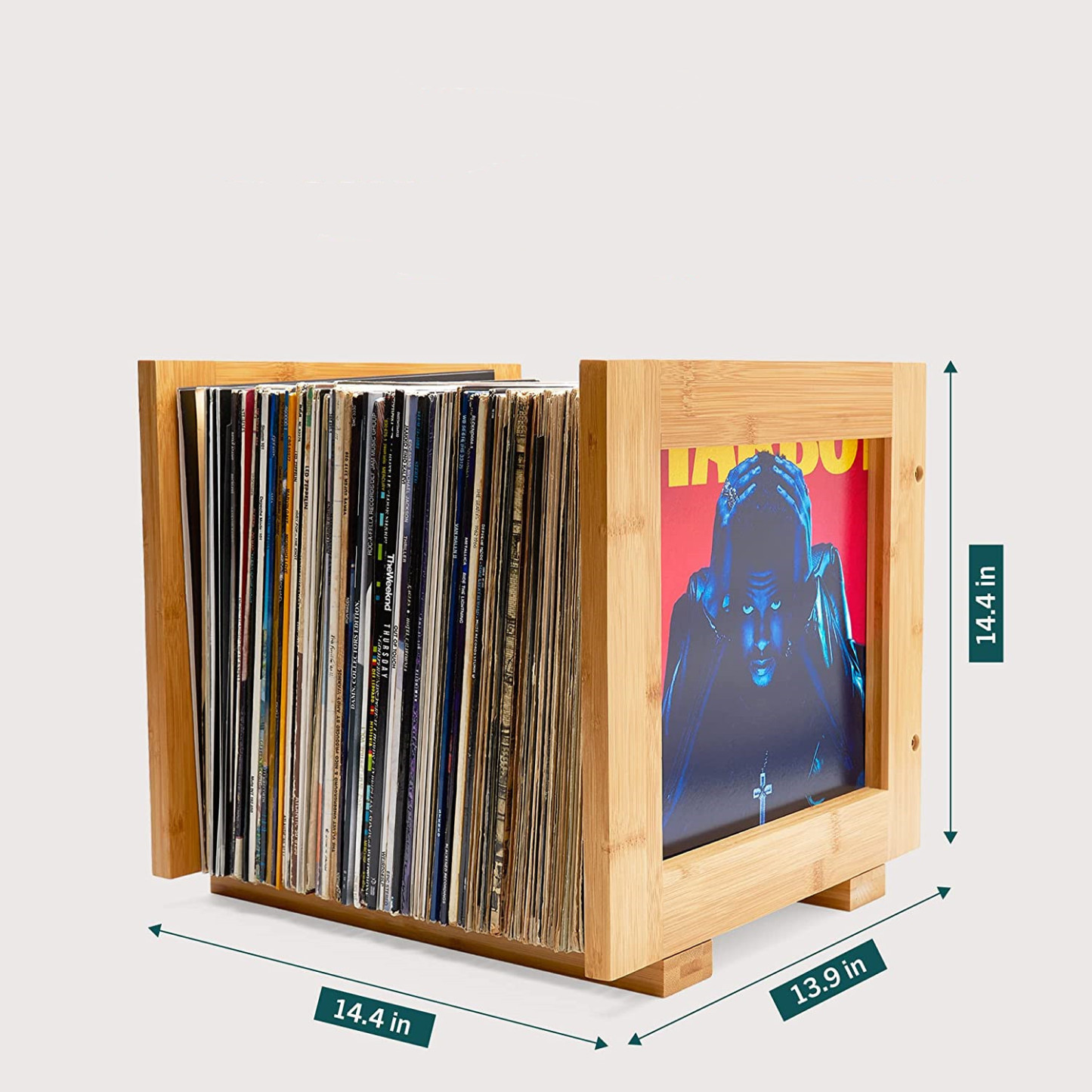 Vinyl Storage Create In Natural Wood Color