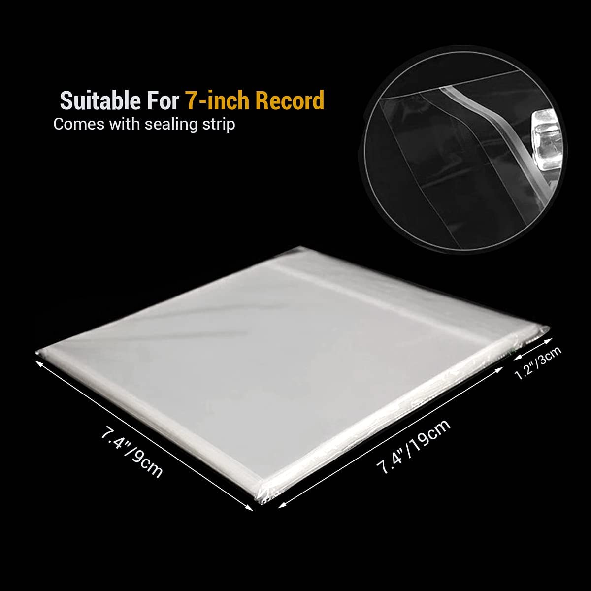 Outer vinyl record plastic sleeves cover 10inch LP (100 pieces) clear  plastic