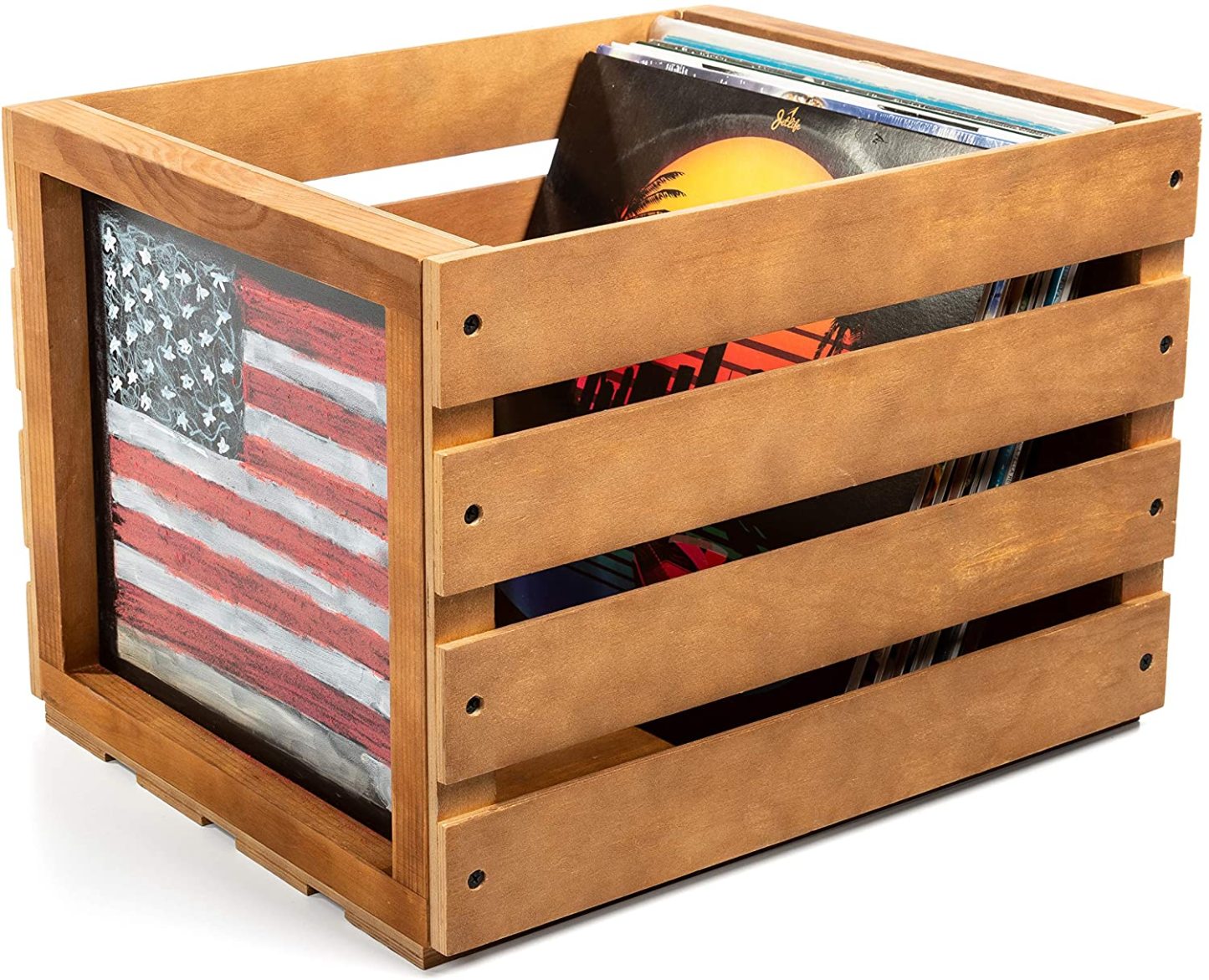 Vinyl Record Storage Create In Classic Wood Color