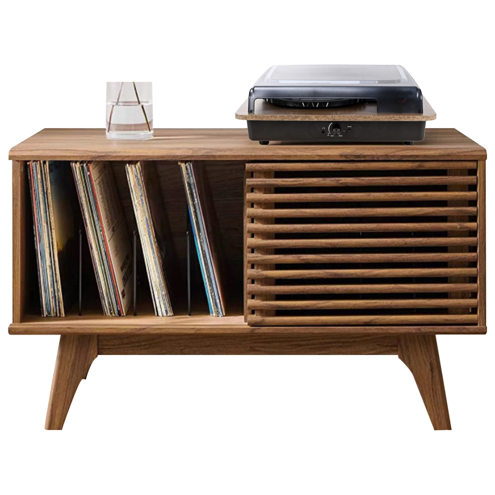 Record Player Stand with Cabinet