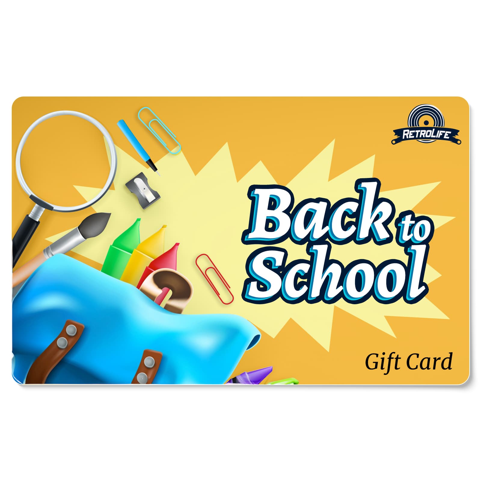 Retrolifeplayer.com Gift Card - Back to School Sale