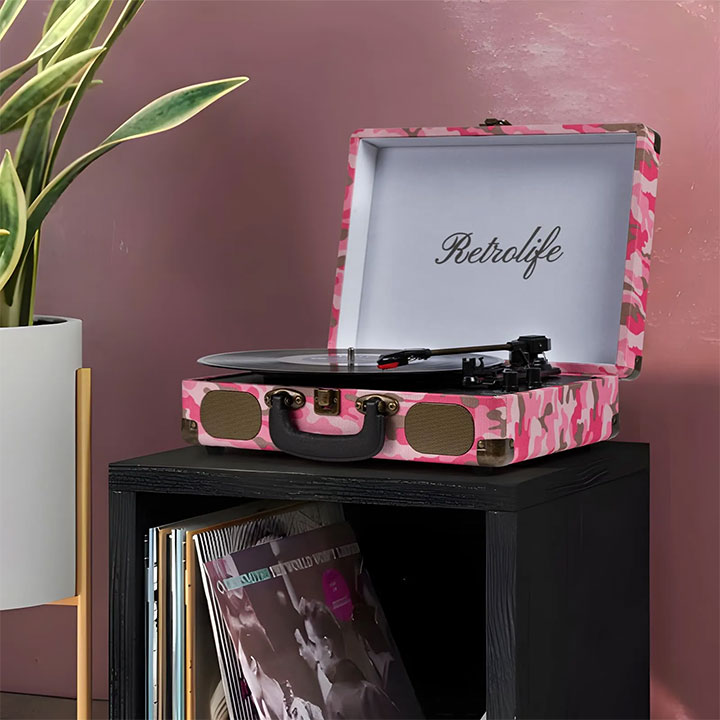 Retrolife-Pink-Record-Player-Available-Online