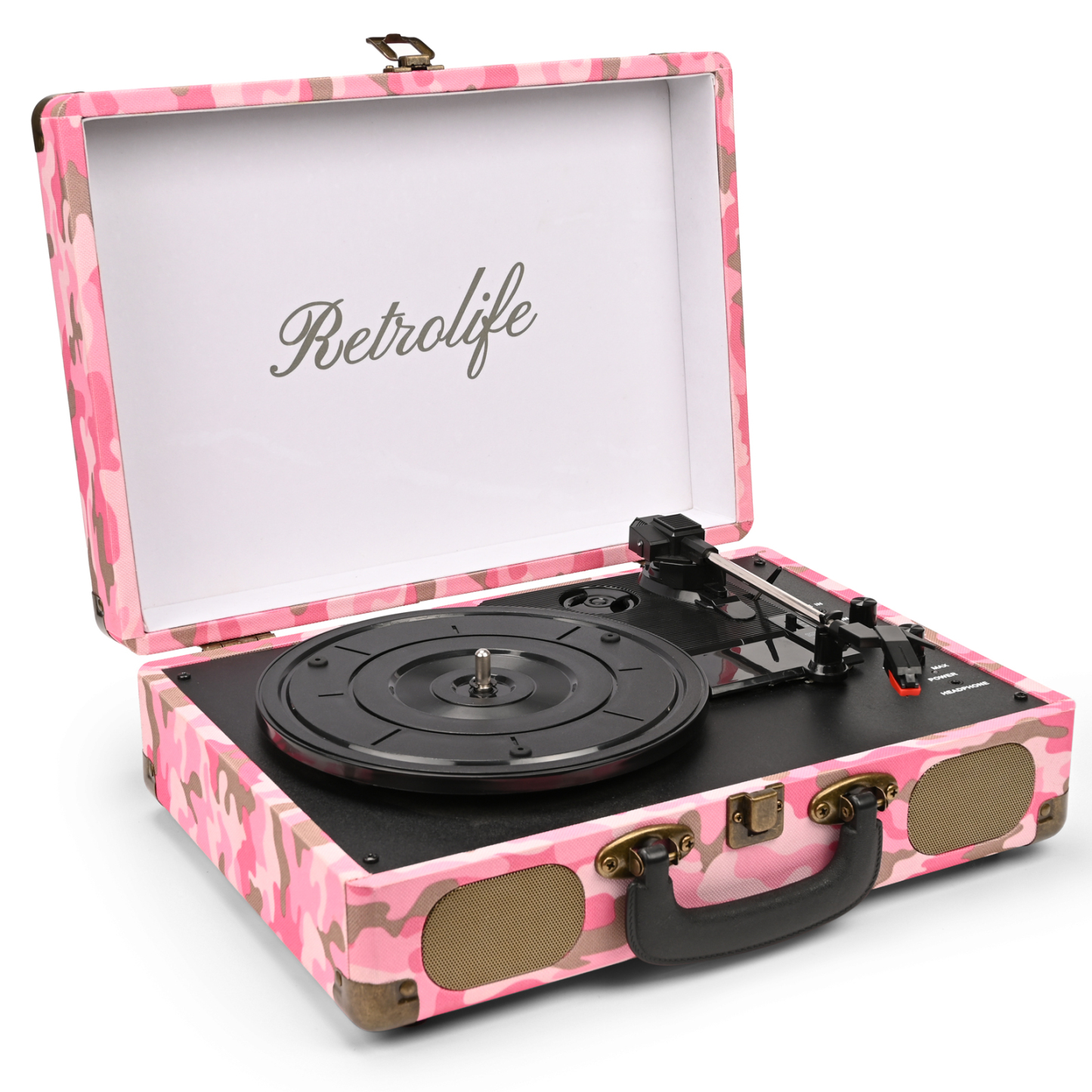 Portable Record Player R609 Pink