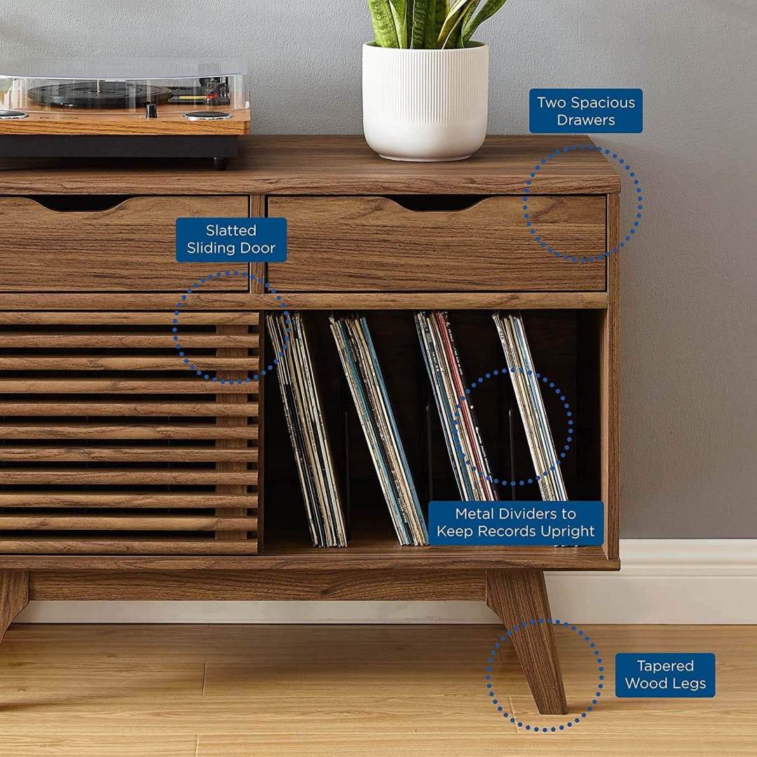 Record Player with Drawer