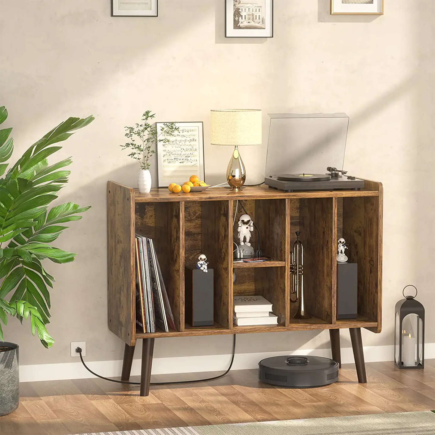 Record Player Stand Display Shelf