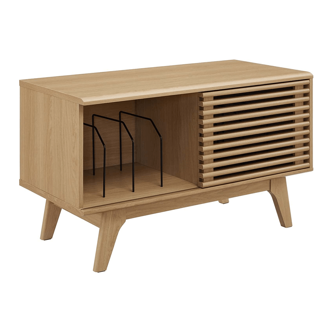 Record Player Stand with Cabinet