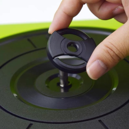 Large hole vinyl record adapter