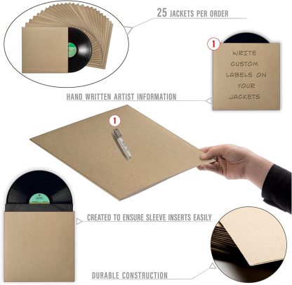  Vinyl Record LP Jackets 20 Pack