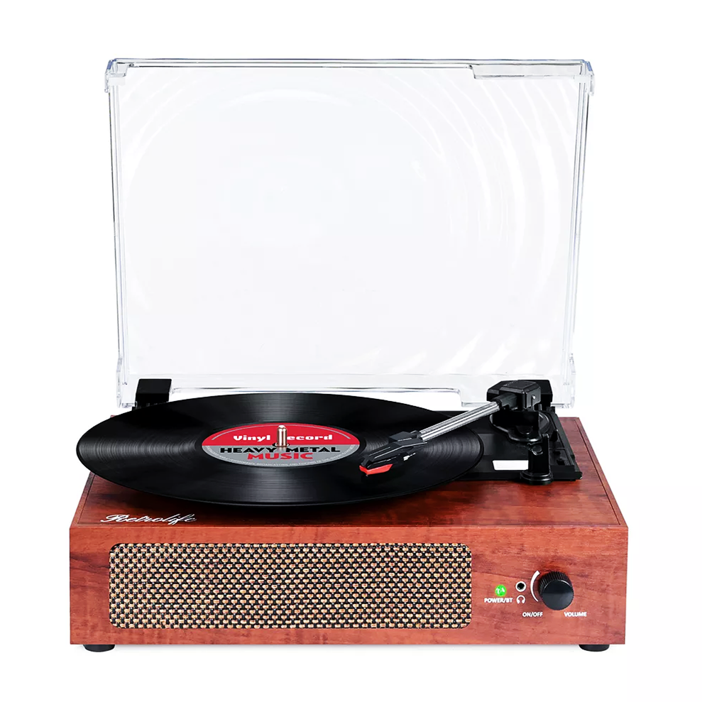 retro turntable with bluetooth