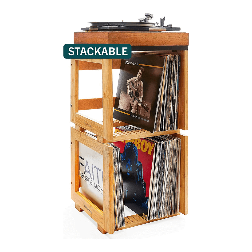 LP Vinyl Stand - Now Playing Natural shaped record holder