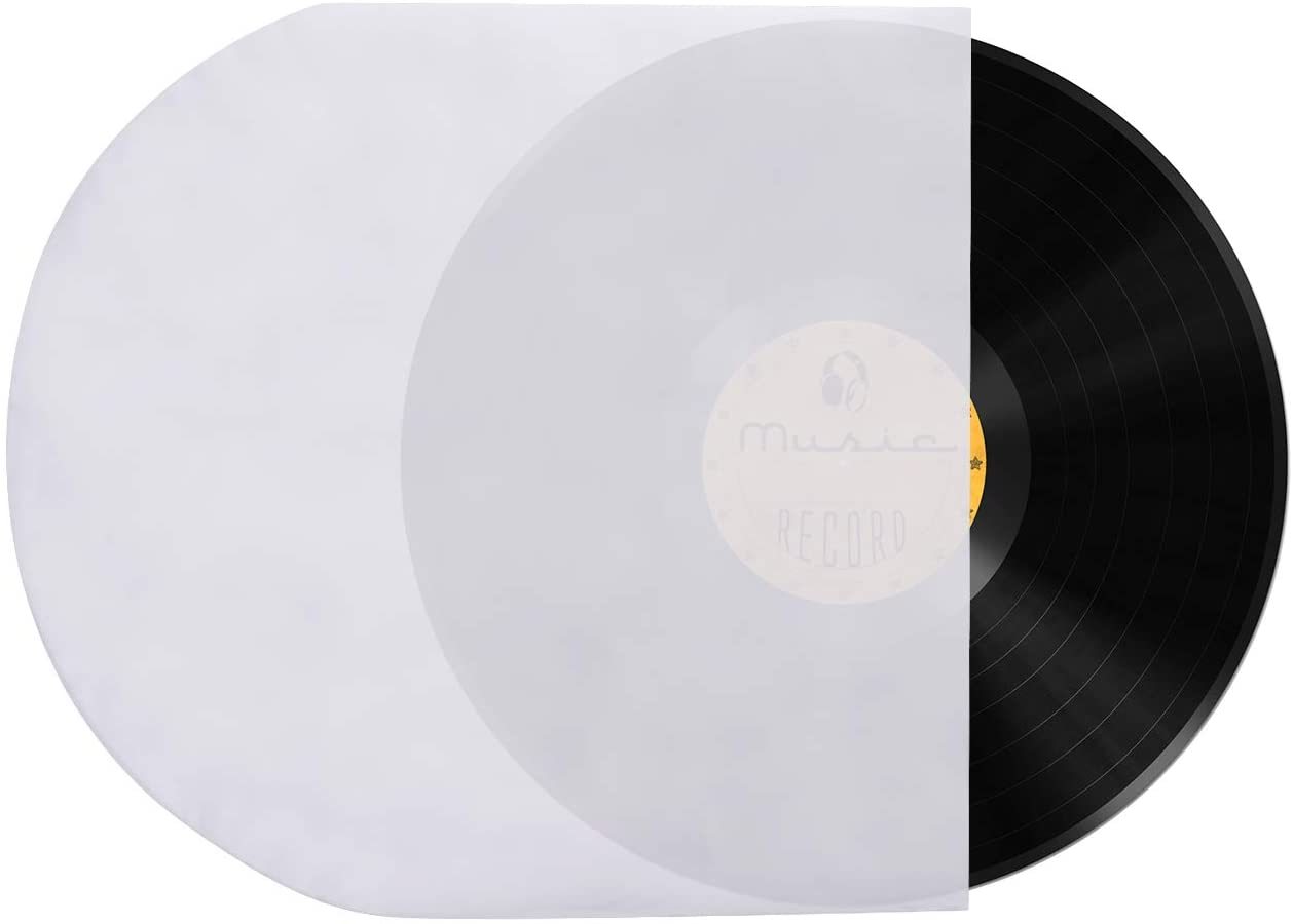 100 PCS LP Outer&Inner Sleeves Vinyl Record Sleeves