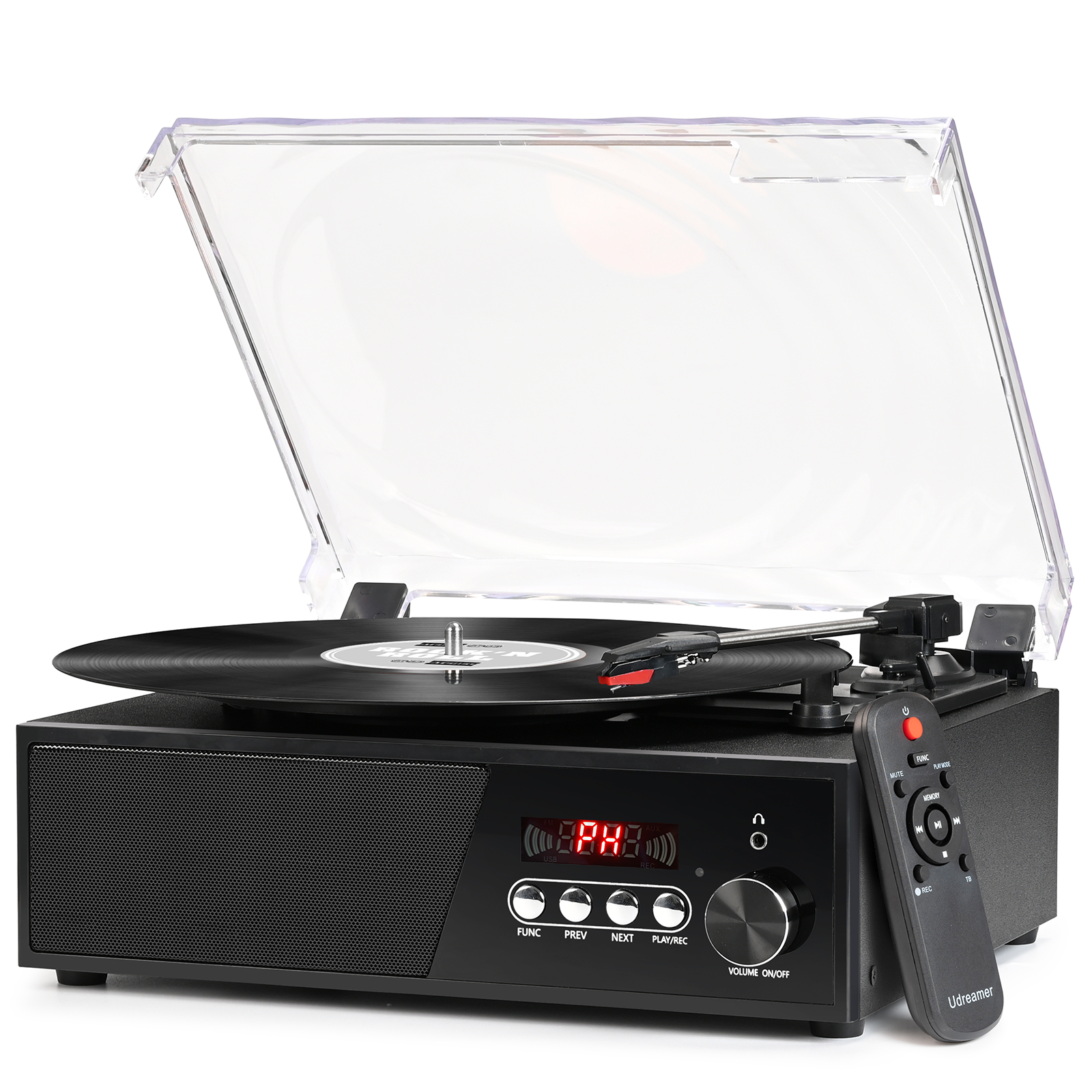 record player with radio and bluetooth