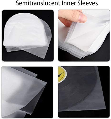 100 PCS LP Outer&Inner Sleeves Vinyl Record Sleeves