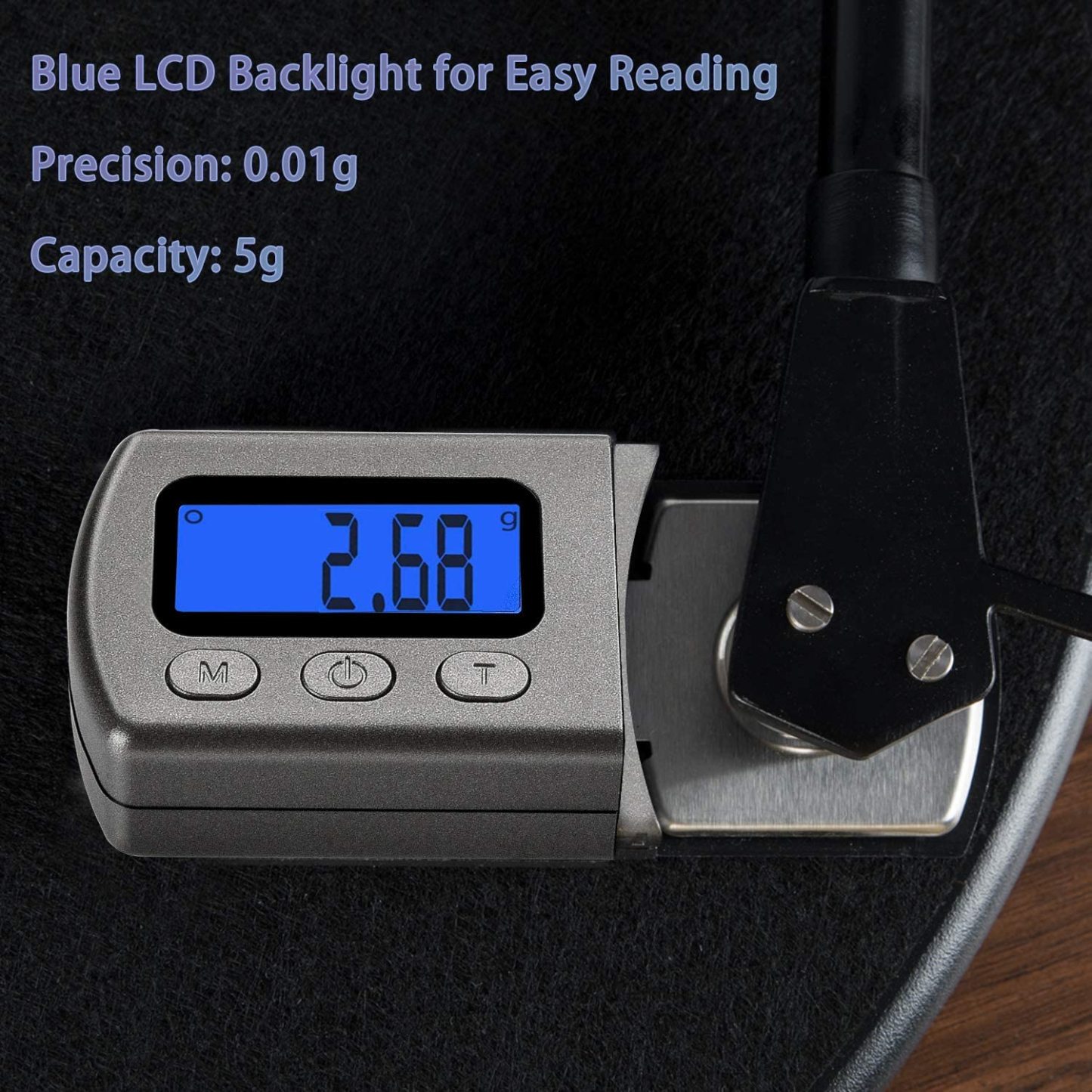 Digital Turntable Stylus Force Scale Gauge 0.01g/5.00g