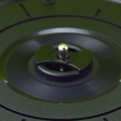 Large hole vinyl record adapter