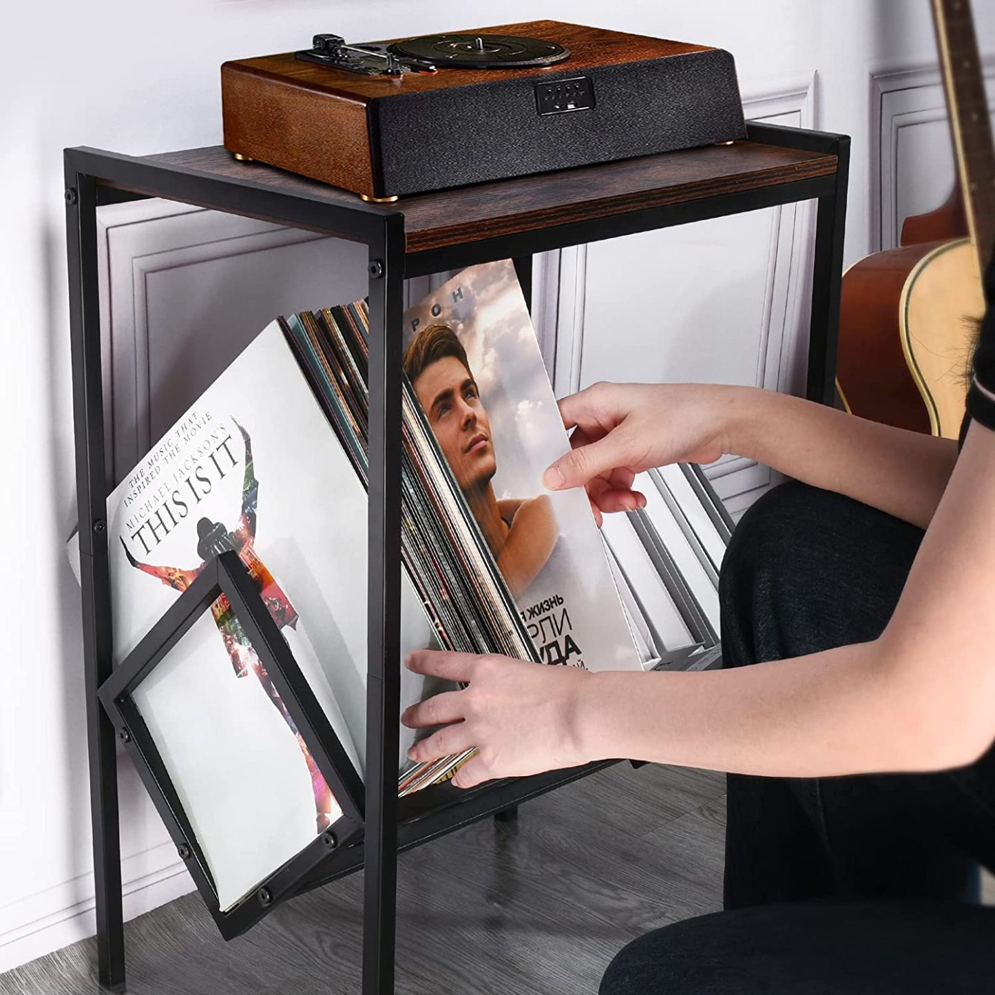 Vinyl Record Holder Storage Up to 80 Albums