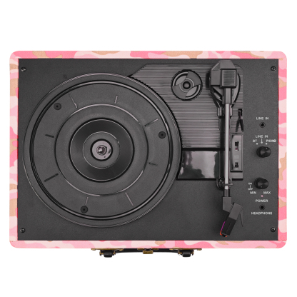 Portable Record Player R609 Pink