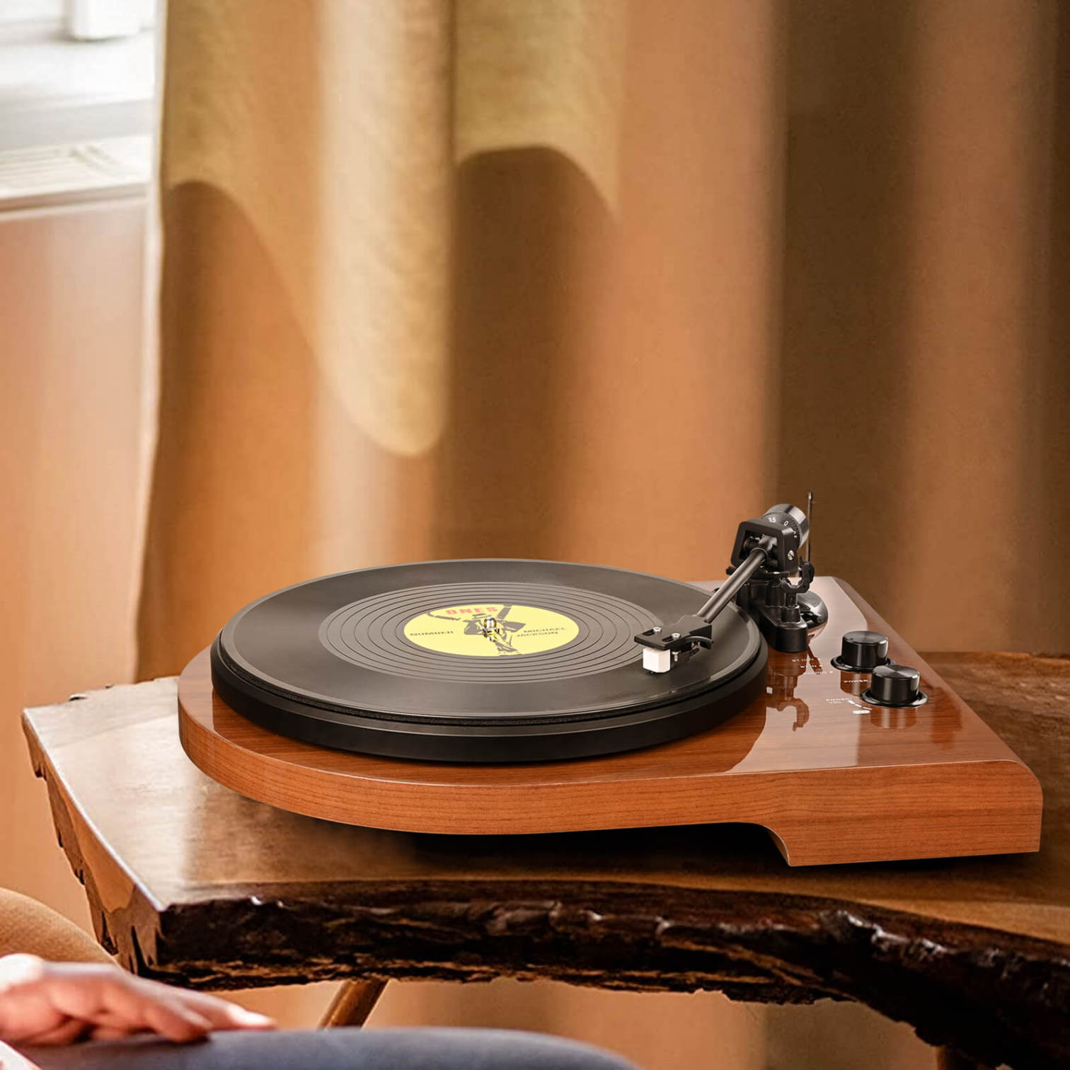 RetrolifeVinyl Turntable Vintage Record Player With Speakers