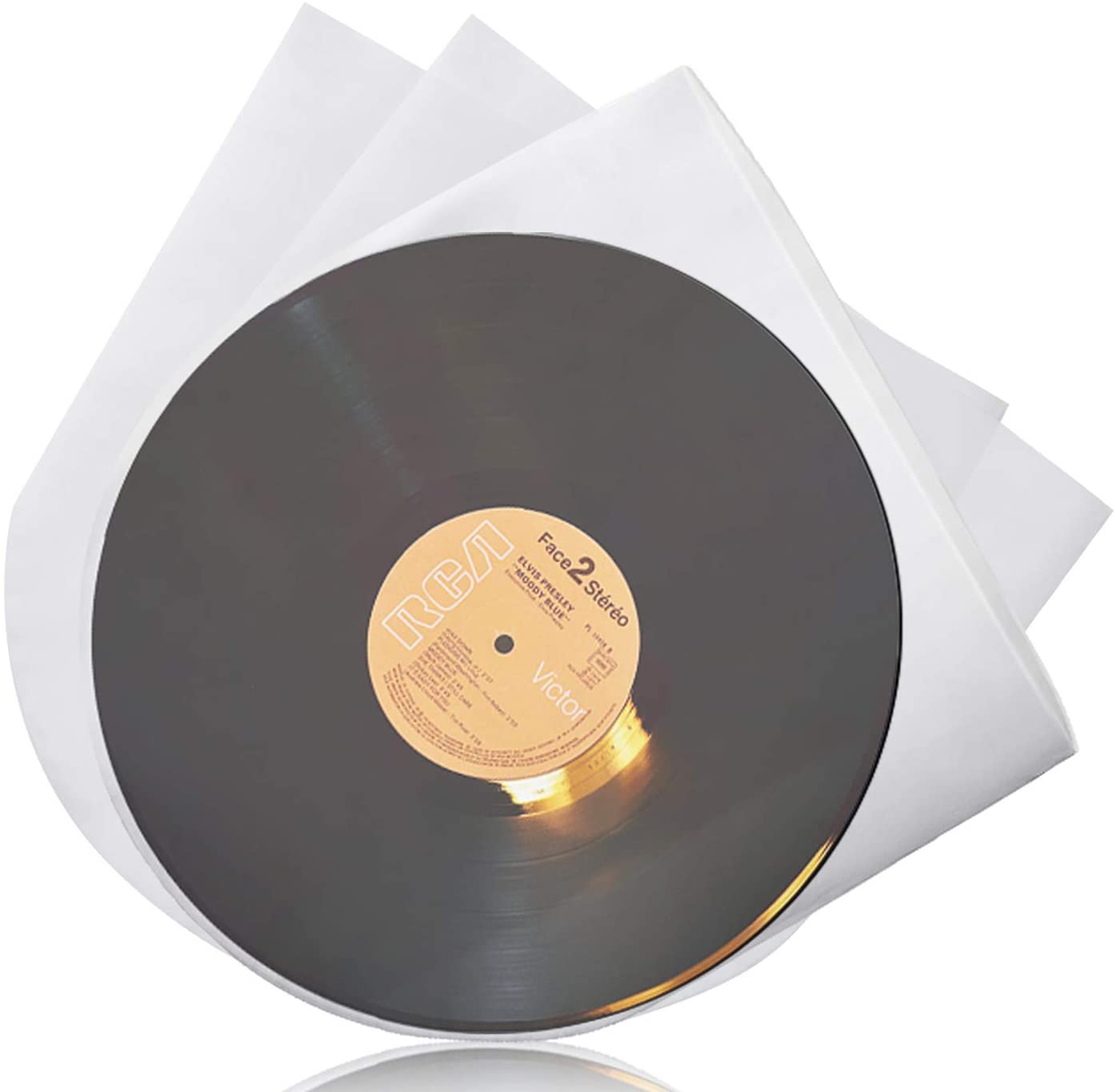 100 PCS LP Outer&Inner Sleeves Vinyl Record Sleeves 