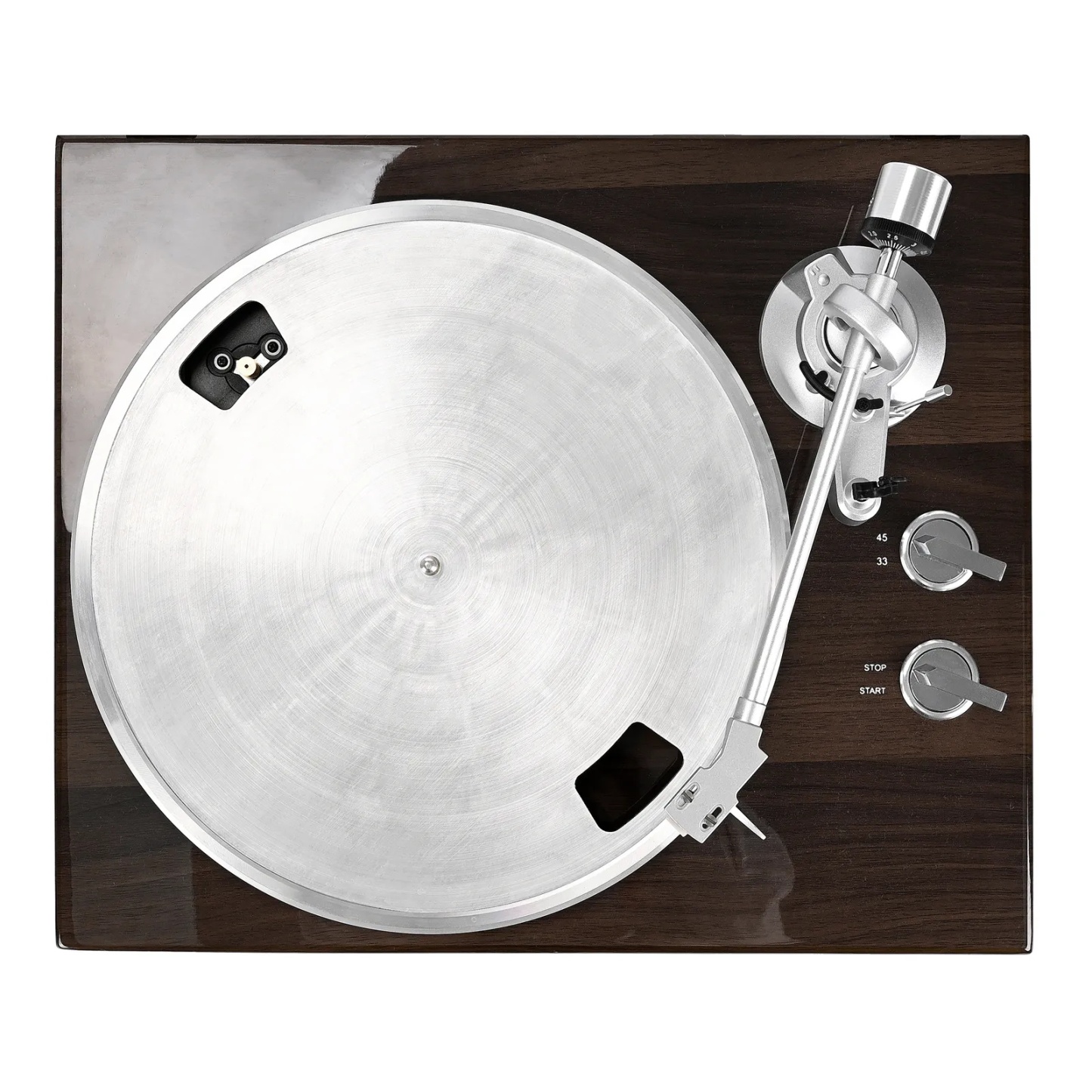 HIFI Bluetooth Turntable With MM Cartridge HQKZ-006 Brown