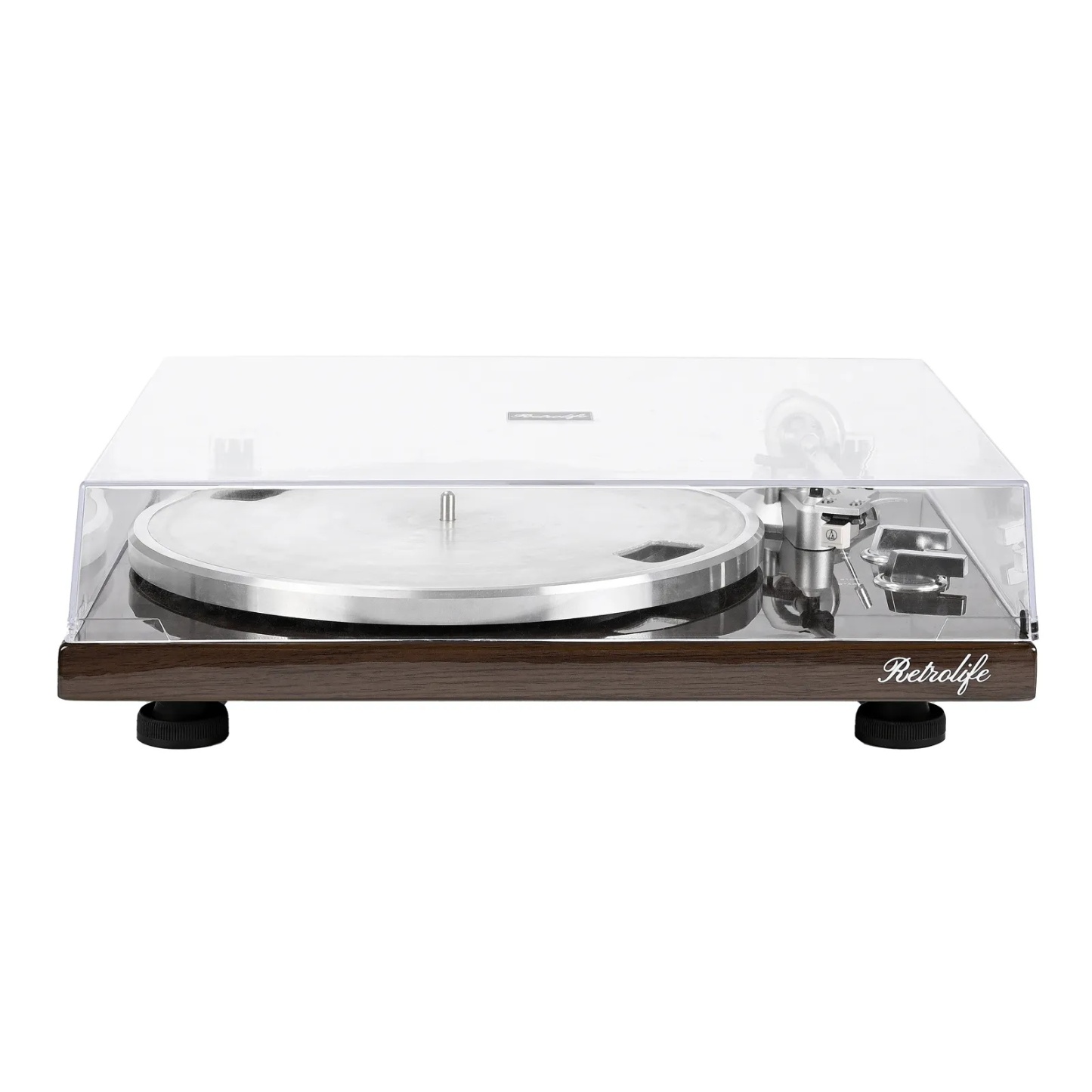 HIFI Bluetooth Turntable With MM Cartridge HQKZ-006 Brown