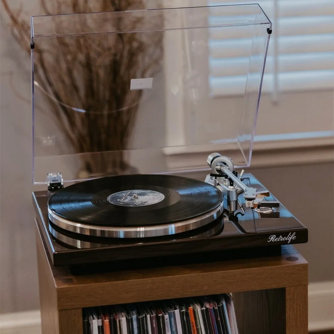 High Fidelity Bluetooth Turntable and Audio-Technica Cartridge Combo