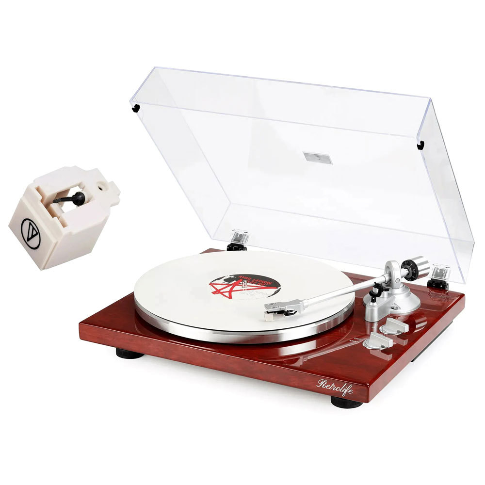 High Fidelity Bluetooth Turntable and Audio-Technica Cartridge Combo
