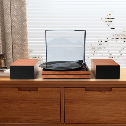 Stereo System Vinyl Record Players With Speakers R612