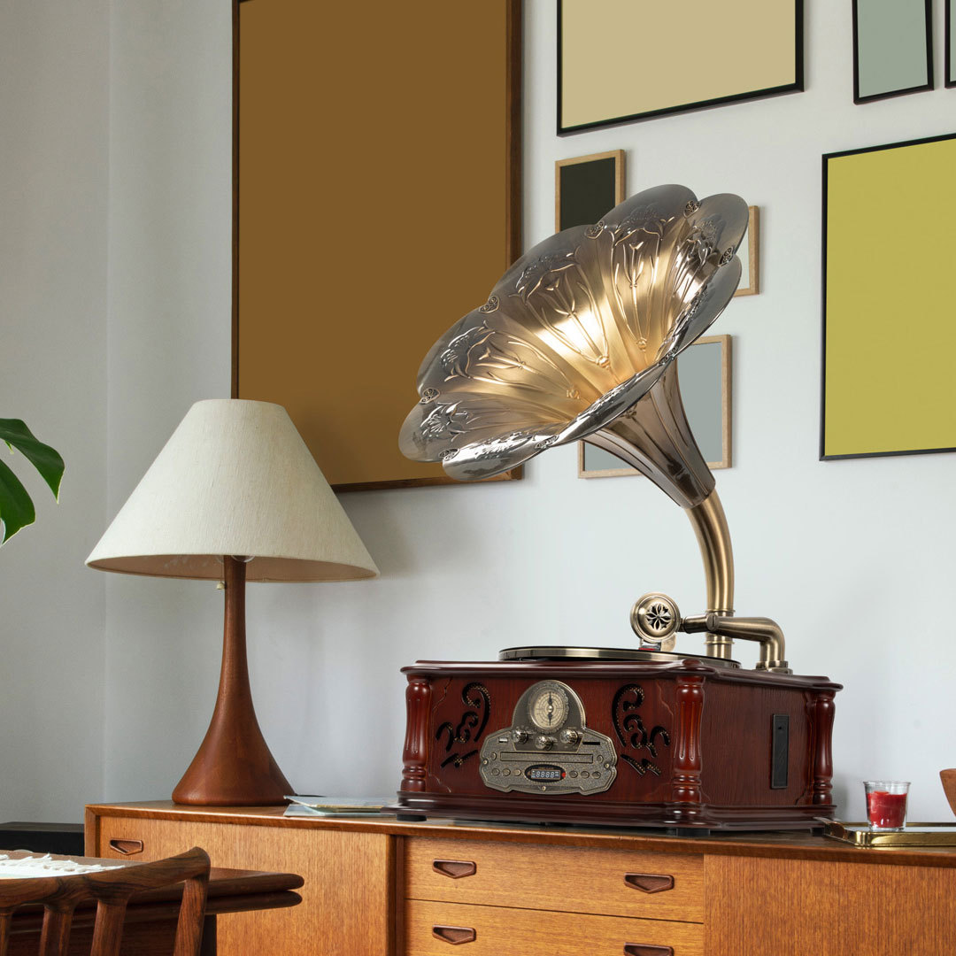 Retro Solid Wood Gramophone R026