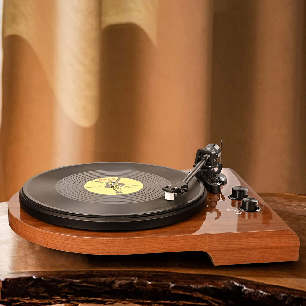 High Fidelity Bluetooth Vinyl Turntable with Unique Design