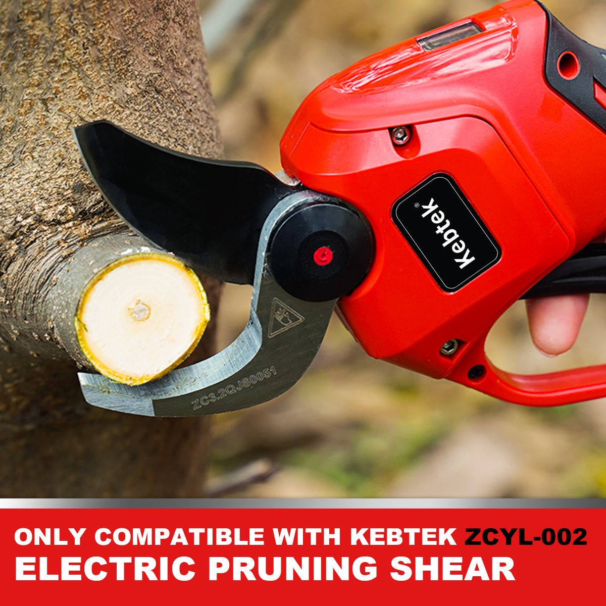 Kebtek Blade Compatible with ZCYL-002 32MM 16.8VElectric Pruning Shears Cutting Diameter