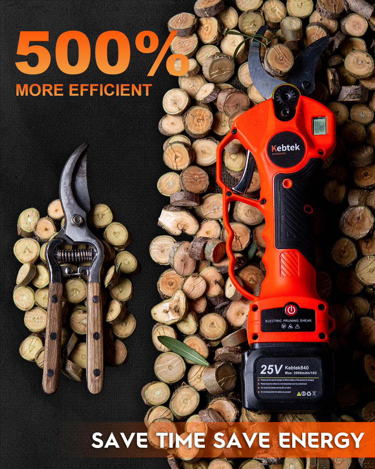 Kebtek Blade Compatible with B00840 40MM Electric Pruning Shears (1.57 Inch) Cutting Diameter