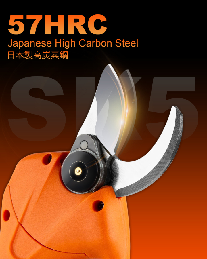 Battery operated pruning shears Cordless 2 Pack 2Ah Lithium Battery