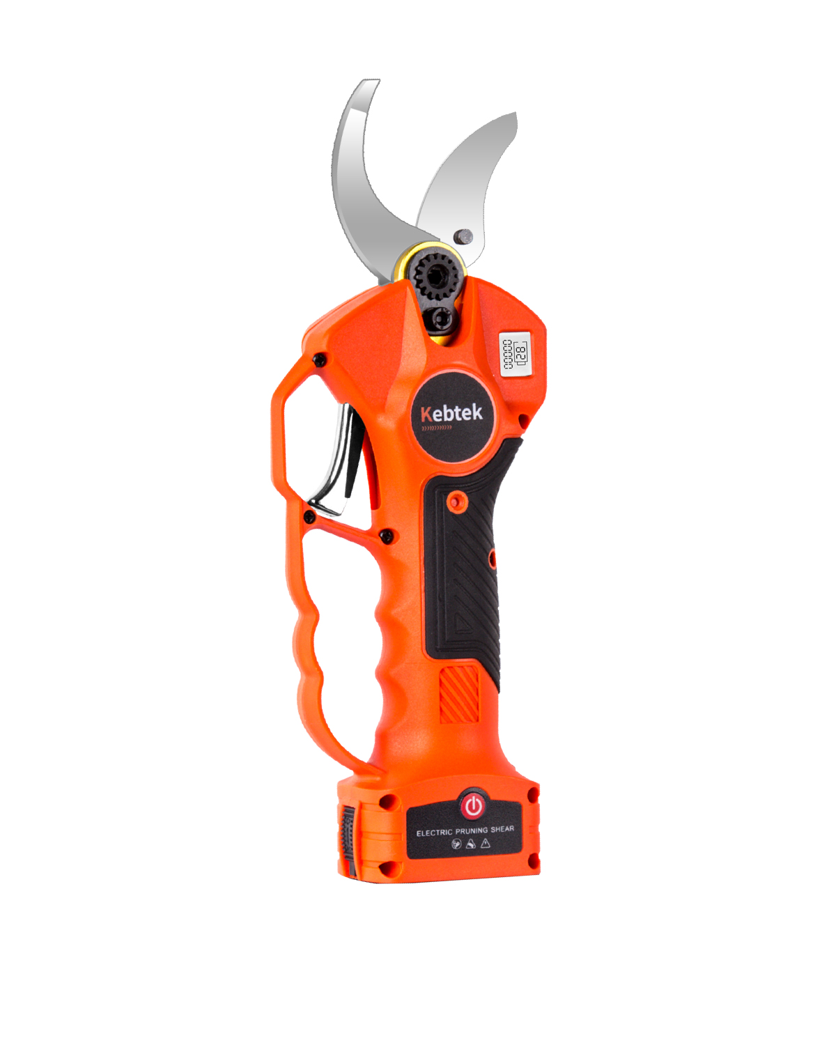 Seesii 40mm Electric Pruning Shears, Cordless Tree Pruner Heavy Duty w/  2x2.0Ah Rechargeable Battery & Replacement Blade,Power Display,6-8 Working
