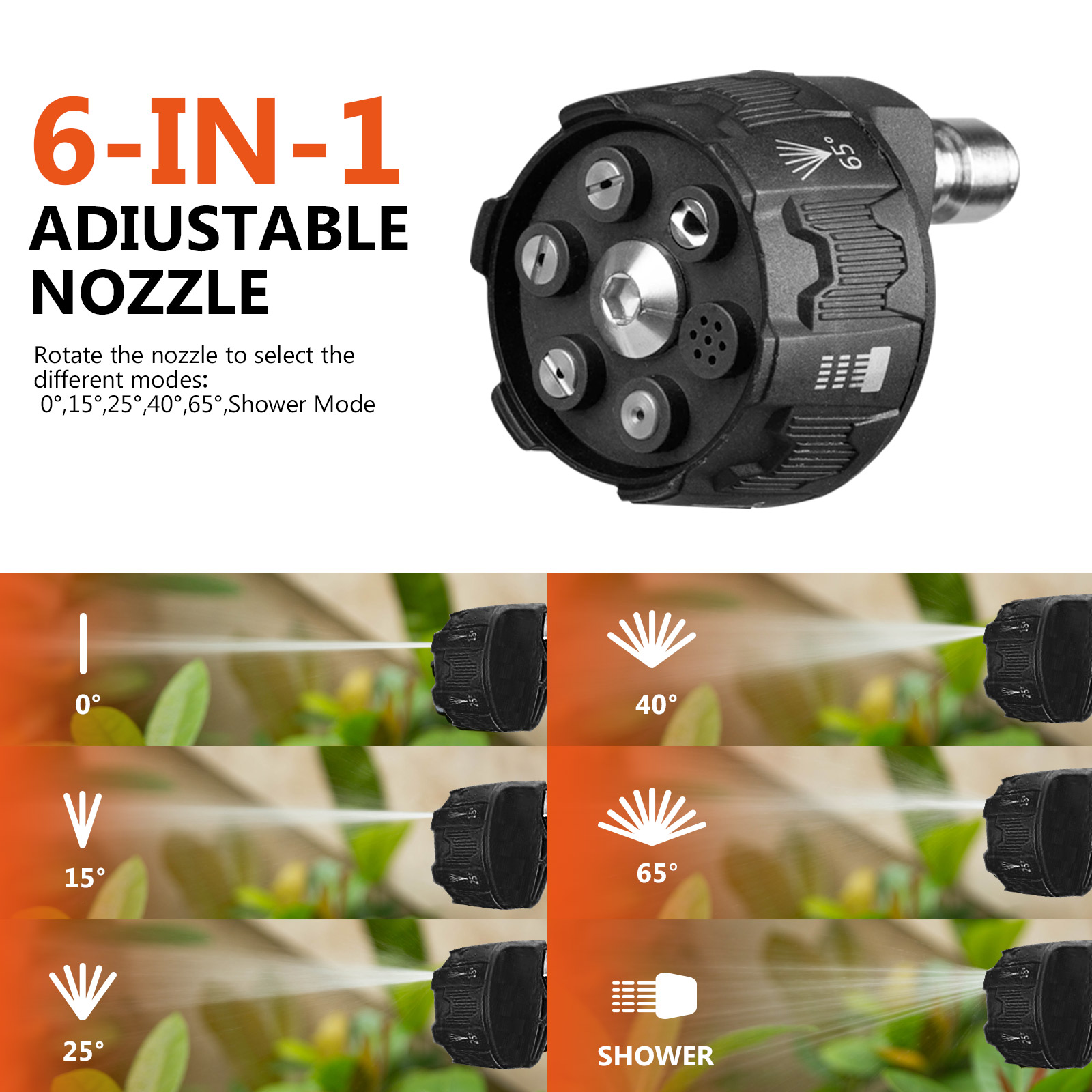 Kebtek Foam Cannon with Pressure Washer Gun 5200 PSI, Car Wash Foam Gun with Pressure Washer Quick Connect Kit and 5 Nozzle Tips, M22 and 1/4 Inch Quick Connect, 1Liter