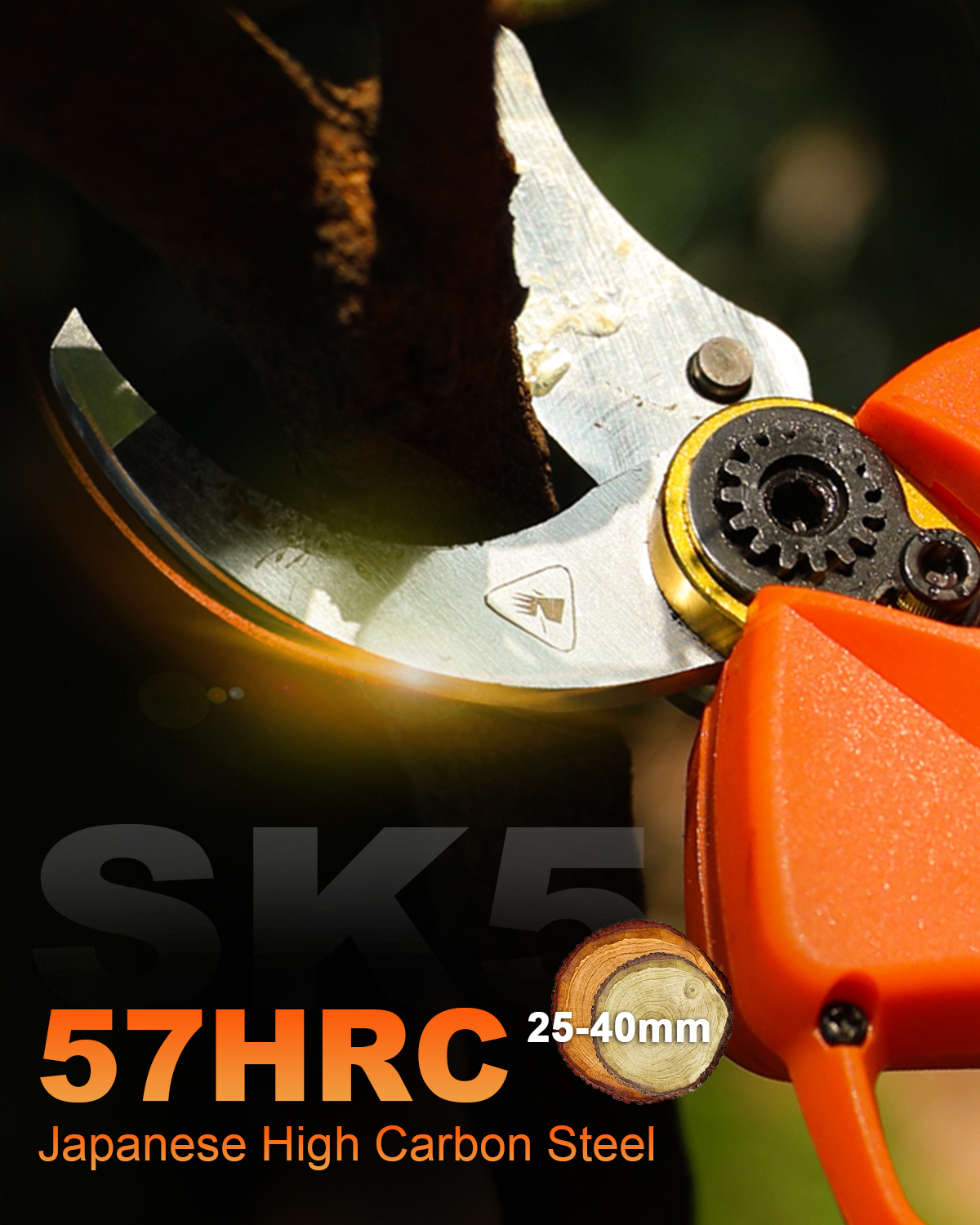 Kebtek Blade Compatible with B00840 40MM Electric Pruning Shears (1.57 Inch) Cutting Diameter