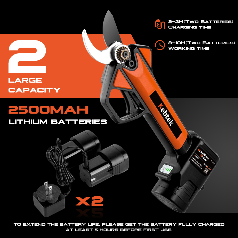 16.8V 2.5Ah Pruning-Shear Li-ion Battery, High-Rate Discharge Lithium-ion Batteries-Compatible with KT930