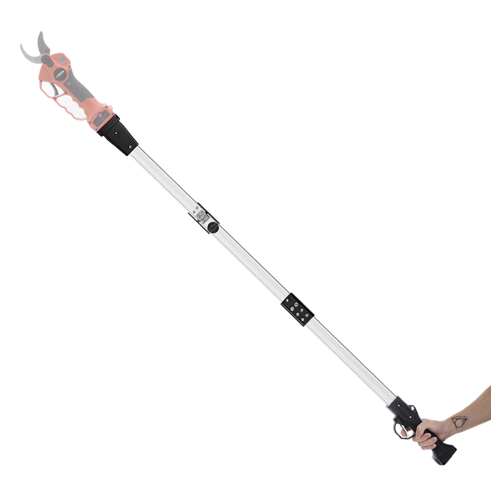 75 Inch Foldable Extension Pole for Electric Pruning Shear- 3 Stage and Sturdy Aluminum Alloy Extension Rod(Not Included Shear)