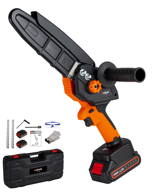 8Inch Electric Mini Chainsaw Battery Powered, Kebtek Brushless