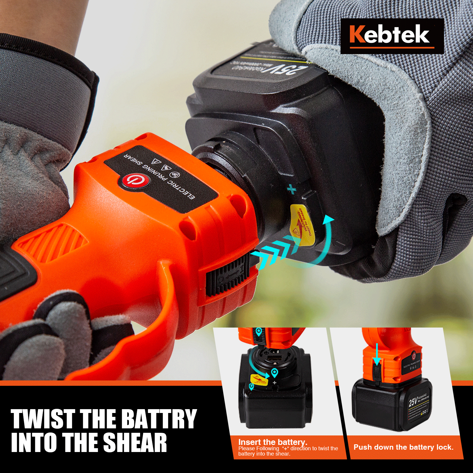 Kebtek Blade Compatible with B00840 40MM Electric Pruning Shears (1.57 Inch) Cutting Diameter